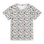 Monkey Astronaut In Space Kids Loose Fit Short Sleeve T-Shirt Kid's Full Print T-shirt animal Printed Offshore Space
