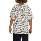 Moths And Pretty Butterflies Kids Loose Fit Short Sleeve T-Shirt Kid's Full Print T-shirt animal Printed Offshore