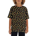 Pizza Slices Kids Loose Fit Short Sleeve T-Shirt XL Kid's Full Print T-shirt Food Printed Offshore