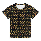 Pizza Slices Kids Loose Fit Short Sleeve T-Shirt Kid's Full Print T-shirt Food Printed Offshore