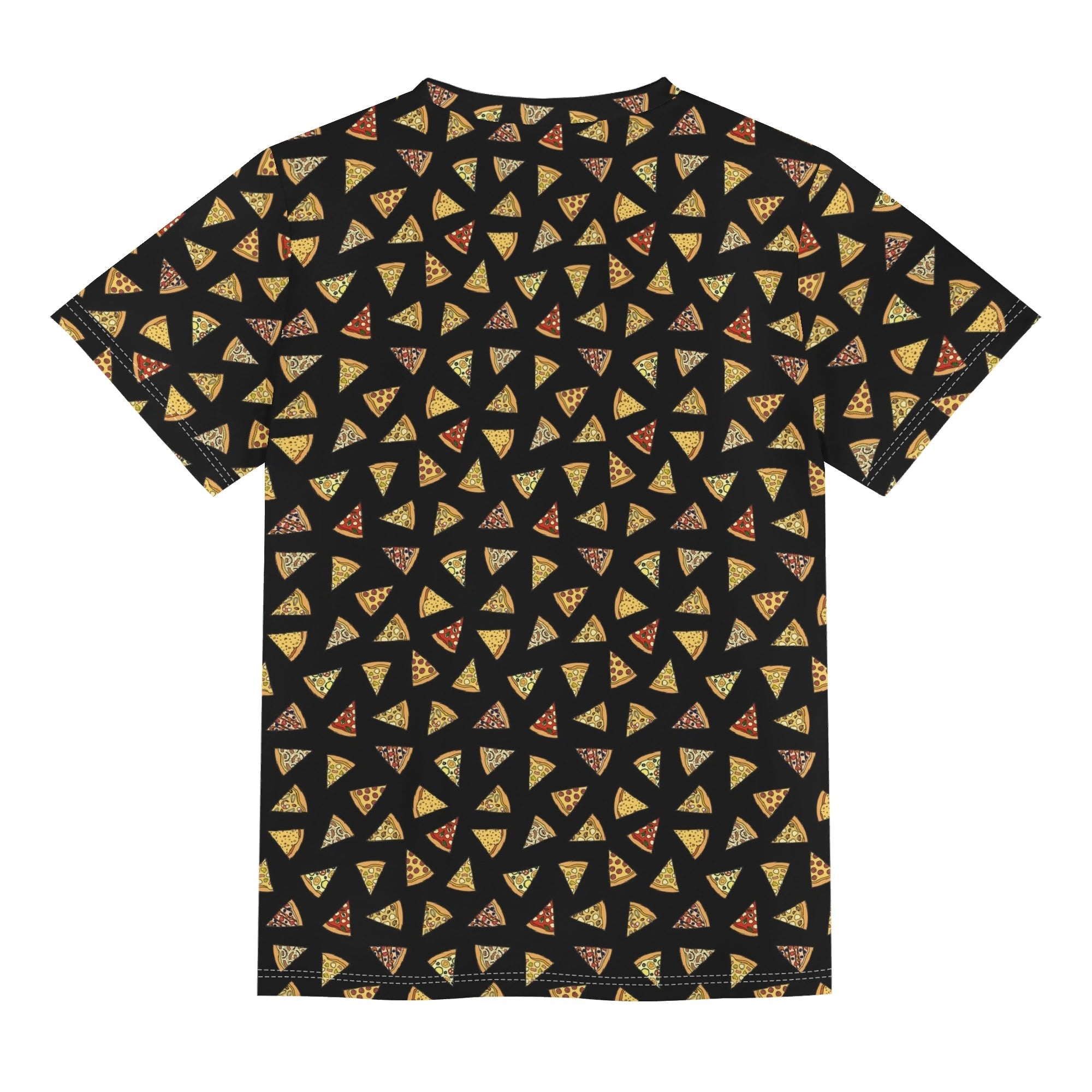Pizza Slices Kids Loose Fit Short Sleeve T-Shirt Kid's Full Print T-shirt Food Printed Offshore