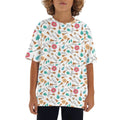 Ukulele Kids Loose Fit Short Sleeve T-Shirt XL Kid's Full Print T-shirt Music Printed Offshore