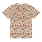Peace And Love Kids Loose Fit Short Sleeve T-Shirt Kid's Full Print T-shirt Printed Offshore Retro