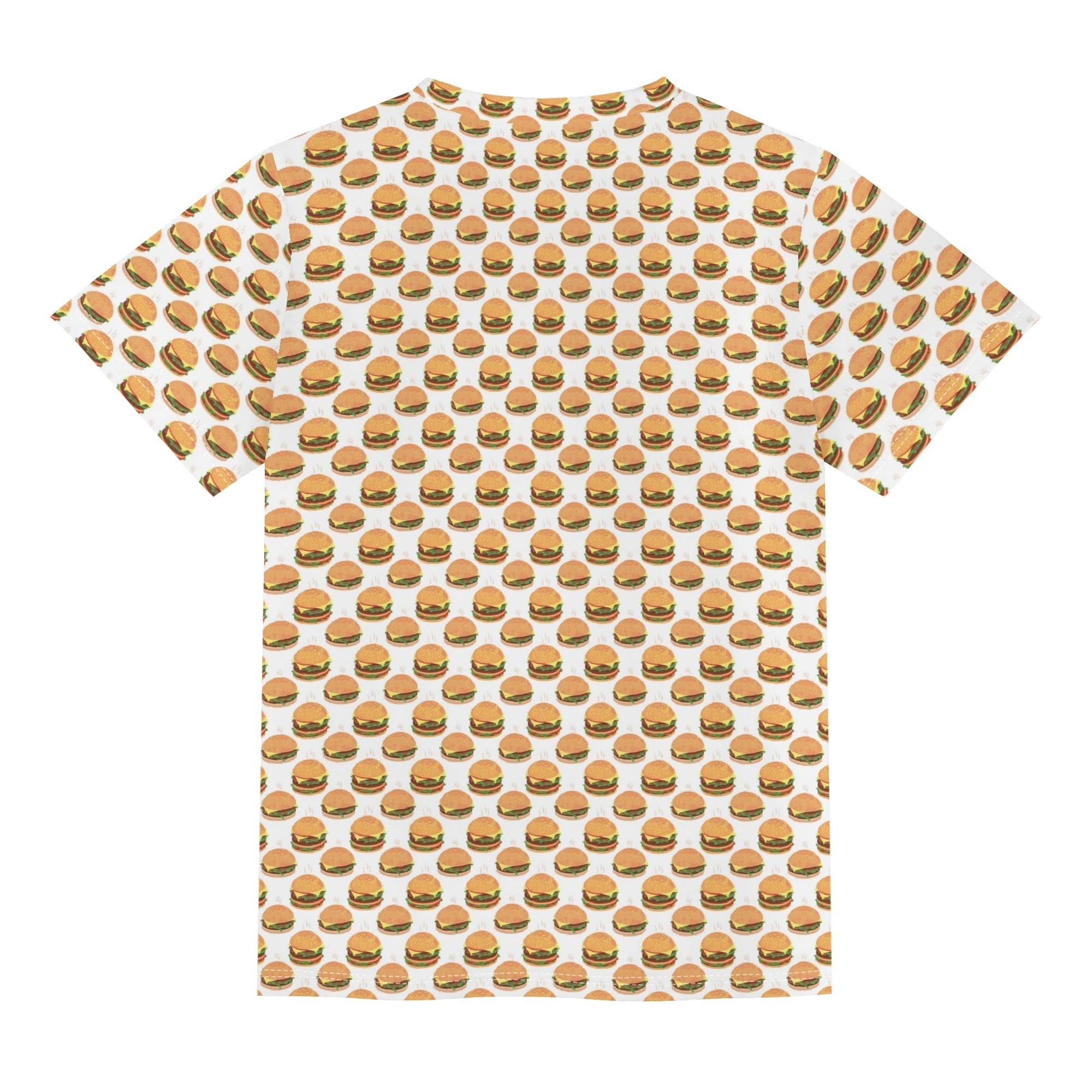 Hamburgers Kids Loose Fit Short Sleeve T-Shirt Kid's Full Print T-shirt Food Printed Offshore