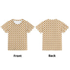 Hamburgers Kids Loose Fit Short Sleeve T-Shirt Kid's Full Print T-shirt Food Printed Offshore
