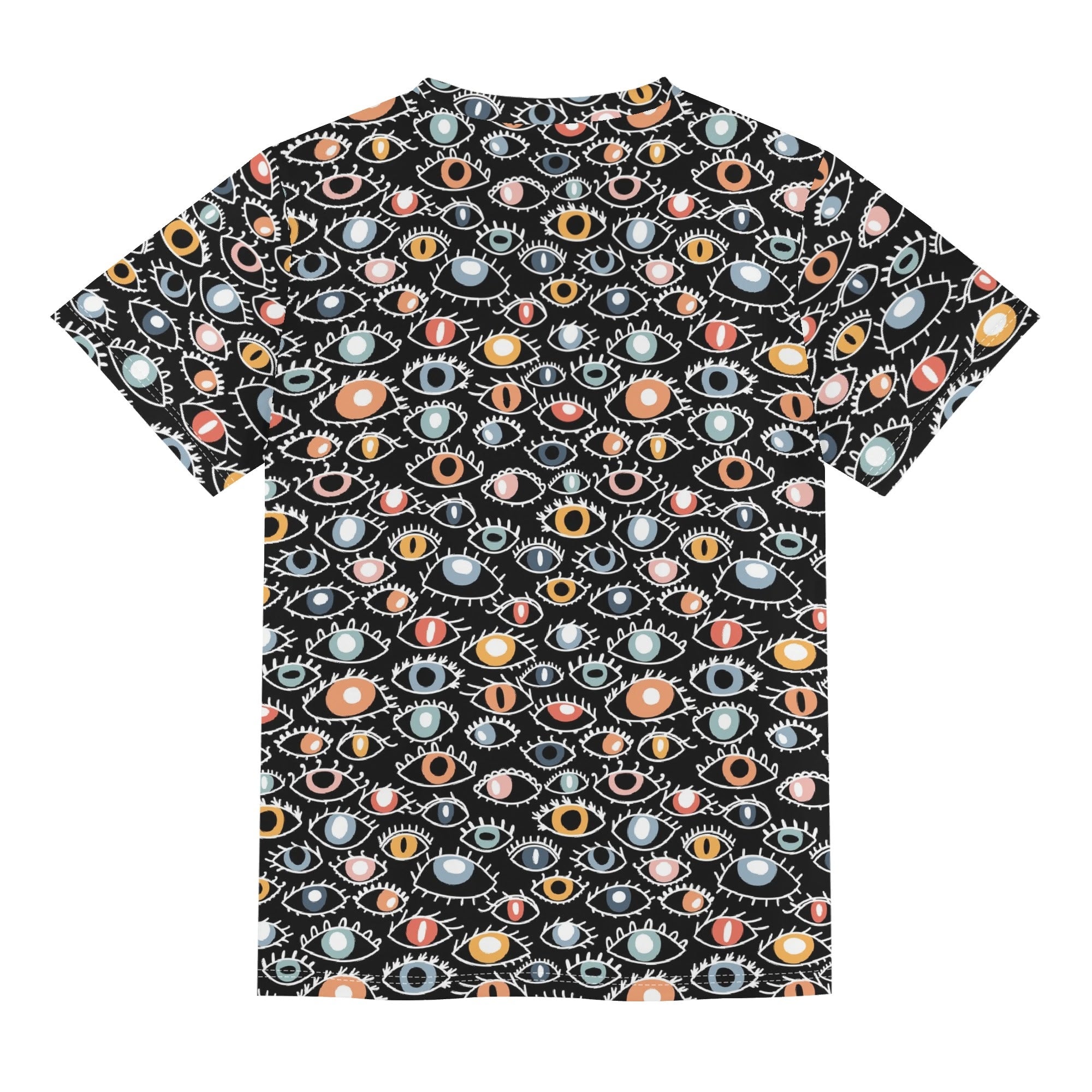 Eyes On Black Kids Loose Fit Short Sleeve T-Shirt Kid's Full Print T-shirt Printed Offshore