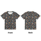 Eyes On Black Kids Loose Fit Short Sleeve T-Shirt Kid's Full Print T-shirt Printed Offshore