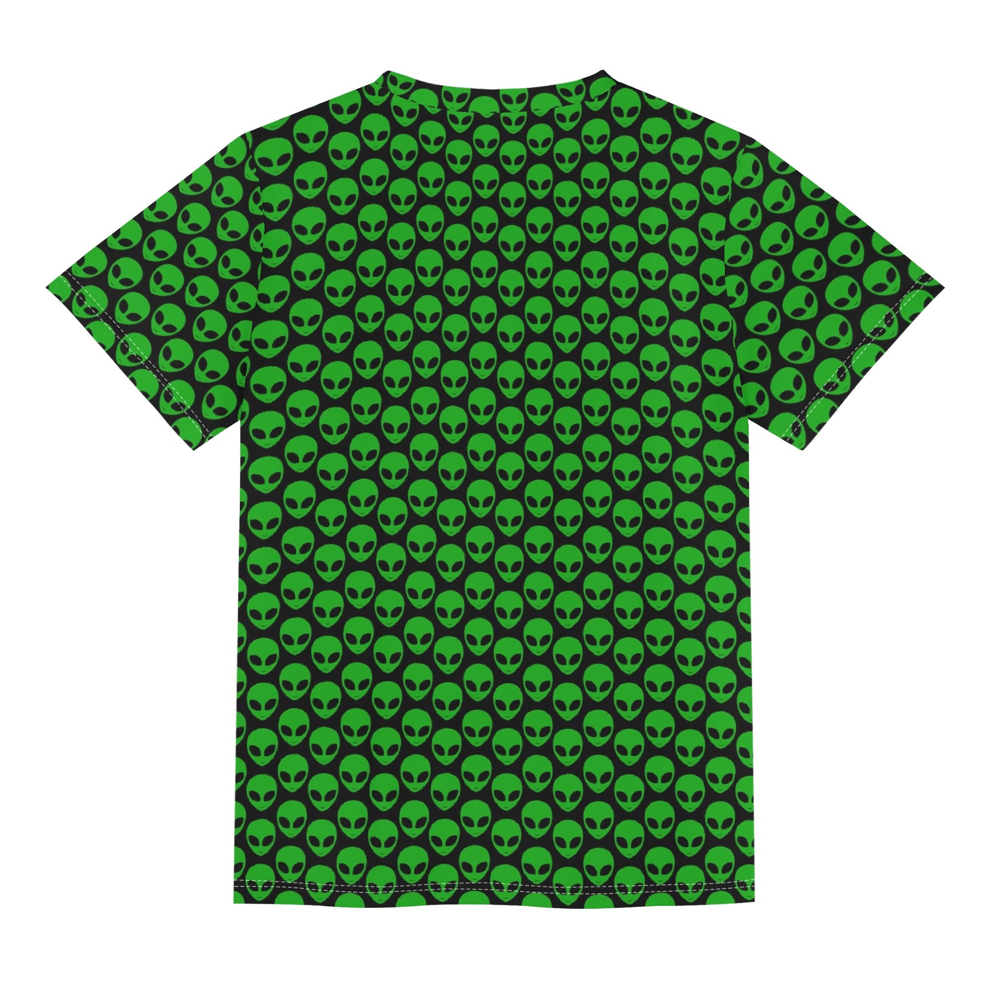Aliens Kids Loose Fit Short Sleeve T-Shirt Kid's Full Print T-shirt Printed Offshore Sci Fi