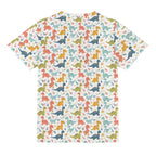 Cute Colourful Dinosaurs Kids Loose Fit Short Sleeve T-Shirt Kid's Full Print T-shirt animal Printed Offshore
