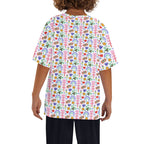 Rainbows And Butterflies Kids Loose Fit Short Sleeve T-Shirt Kid's Full Print T-shirt animal Printed Offshore