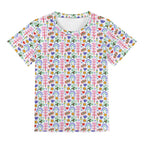 Rainbows And Butterflies Kids Loose Fit Short Sleeve T-Shirt Kid's Full Print T-shirt animal Printed Offshore