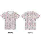 Rainbows And Butterflies Kids Loose Fit Short Sleeve T-Shirt Kid's Full Print T-shirt animal Printed Offshore