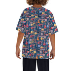 Music Instruments Kids Loose Fit Short Sleeve T-Shirt Kid's Full Print T-shirt Music Printed Offshore