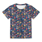 Music Instruments Kids Loose Fit Short Sleeve T-Shirt Kid's Full Print T-shirt Music Printed Offshore