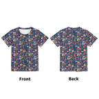 Music Instruments Kids Loose Fit Short Sleeve T-Shirt Kid's Full Print T-shirt Music Printed Offshore