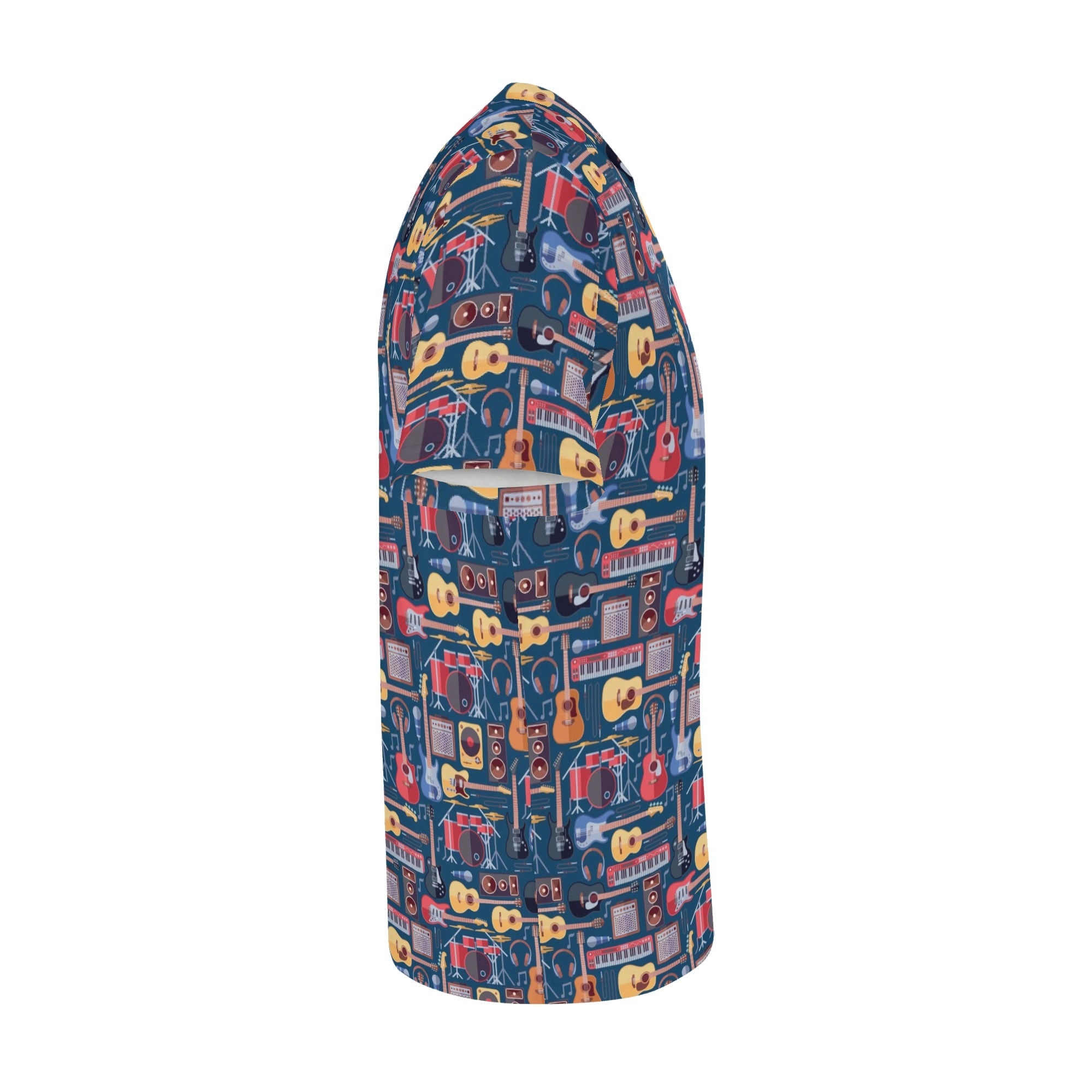 Music Instruments Kids Loose Fit Short Sleeve T-Shirt Kid's Full Print T-shirt Music Printed Offshore