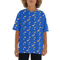 Cats In Space Kids Loose Fit Short Sleeve T-Shirt XL Kid's Full Print T-shirt animal Printed Offshore Space