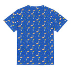 Cats In Space Kids Loose Fit Short Sleeve T-Shirt Kid's Full Print T-shirt animal Printed Offshore Space