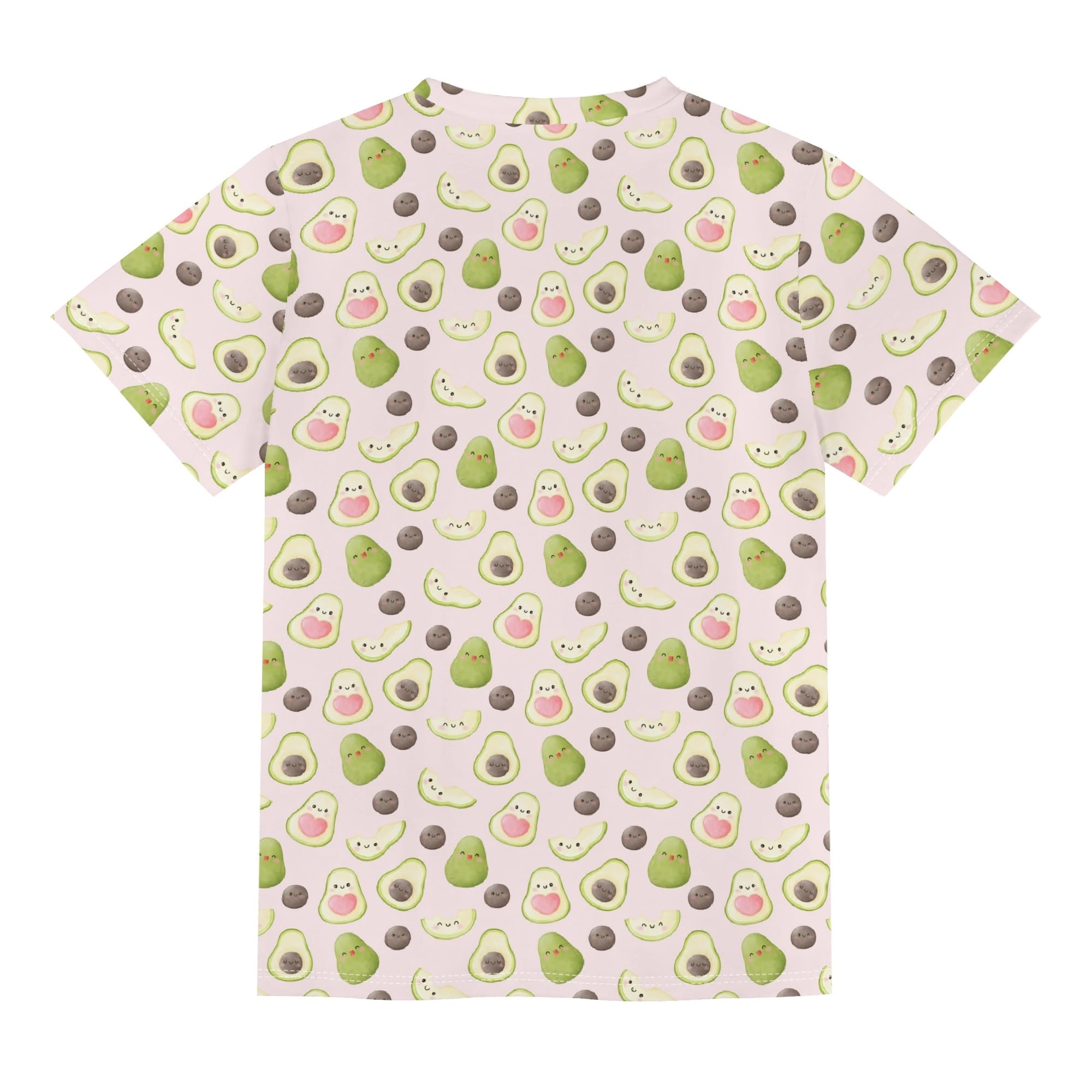 Avocado Love Kids Loose Fit Short Sleeve T-Shirt Kid's Full Print T-shirt Food Printed Offshore