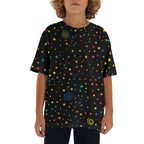 Stars And Swirls Kids Loose Fit Short Sleeve T-Shirt XL Kid's Full Print T-shirt Printed Offshore
