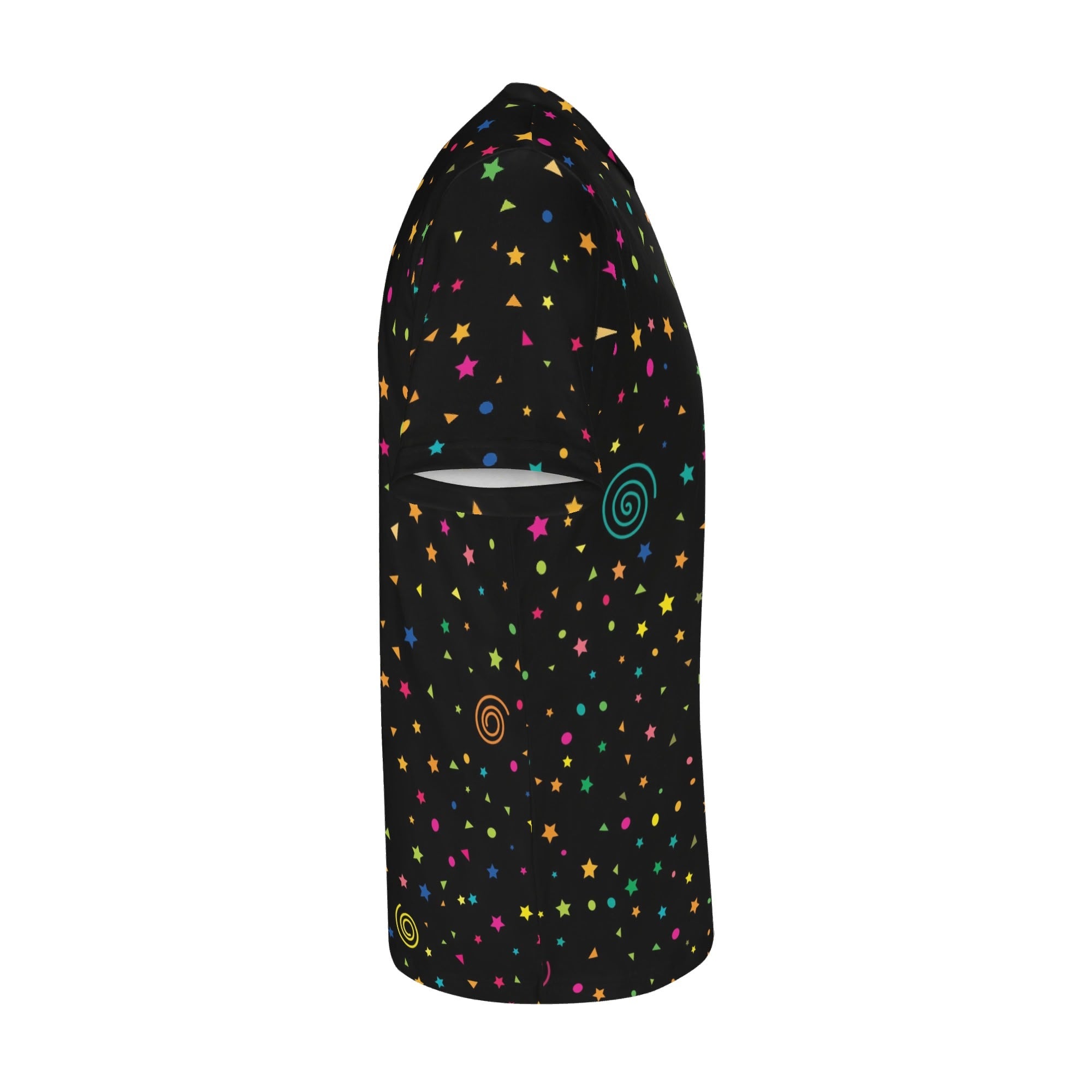 Stars And Swirls Kids Loose Fit Short Sleeve T-Shirt Kid's Full Print T-shirt Printed Offshore