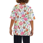 Australian Flowers Kids Loose Fit Short Sleeve T-Shirt Kid's Full Print T-shirt Plants Printed Offshore