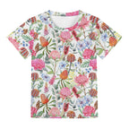 Australian Flowers Kids Loose Fit Short Sleeve T-Shirt Kid's Full Print T-shirt Plants Printed Offshore
