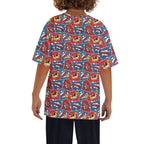 Comic Book Cells Kids Loose Fit Short Sleeve T-Shirt Kid's Full Print T-shirt comic Printed Offshore