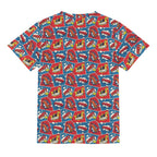 Comic Book Cells Kids Loose Fit Short Sleeve T-Shirt Kid's Full Print T-shirt comic Printed Offshore