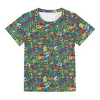 Crazy Characters Kids Loose Fit Short Sleeve T-Shirt Kid's Full Print T-shirt Printed Offshore Sci Fi
