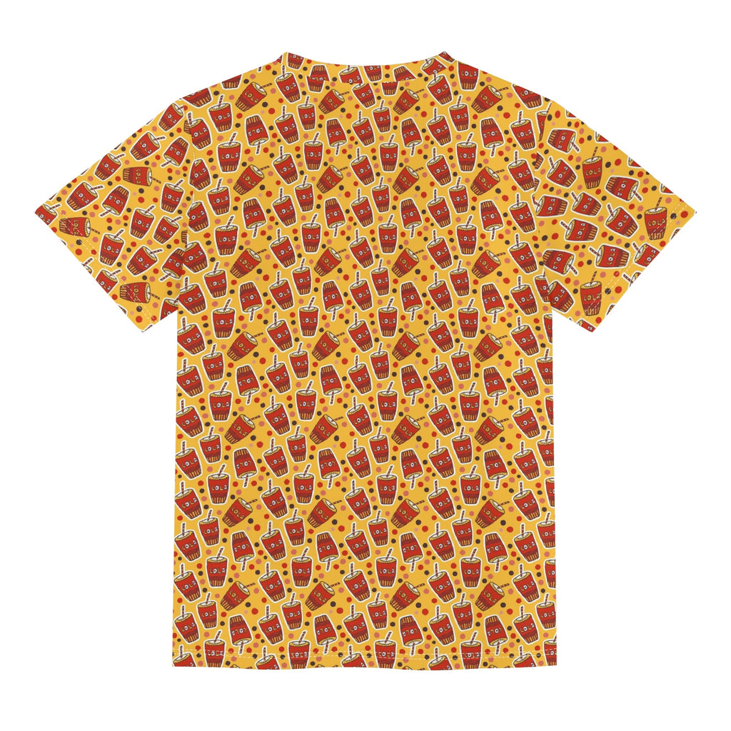 Cola Kids Loose Fit Short Sleeve T-Shirt Kid's Full Print T-shirt Food Printed Offshore