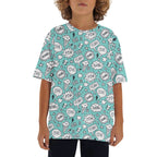 Comic Book Speech Bubbles Kids Loose Fit Short Sleeve T-Shirt XL Kid's Full Print T-shirt comic Printed Offshore