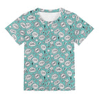 Comic Book Speech Bubbles Kids Loose Fit Short Sleeve T-Shirt Kid's Full Print T-shirt comic Printed Offshore