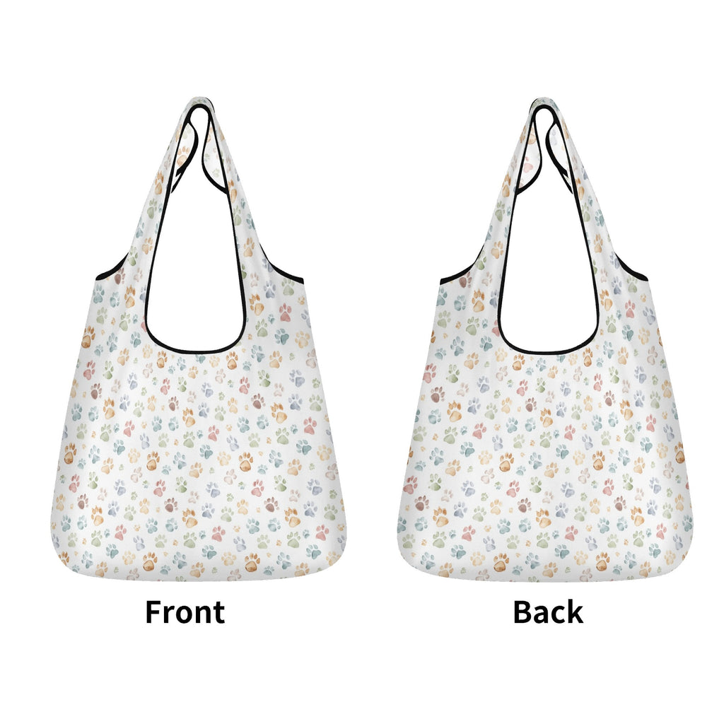 Paw Prints 3 Pack of Foldable Shopping Bags 3-Pack Shopping Bags animal Printed Offshore