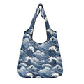 Japanese Waves 3 Pack of Foldable Shopping Bags Default Title 3-Pack Shopping Bags Ocean Printed Offshore