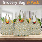 Chicken Life 3 Pack of Foldable Shopping Bags 3-Pack Shopping Bags animal Printed Offshore