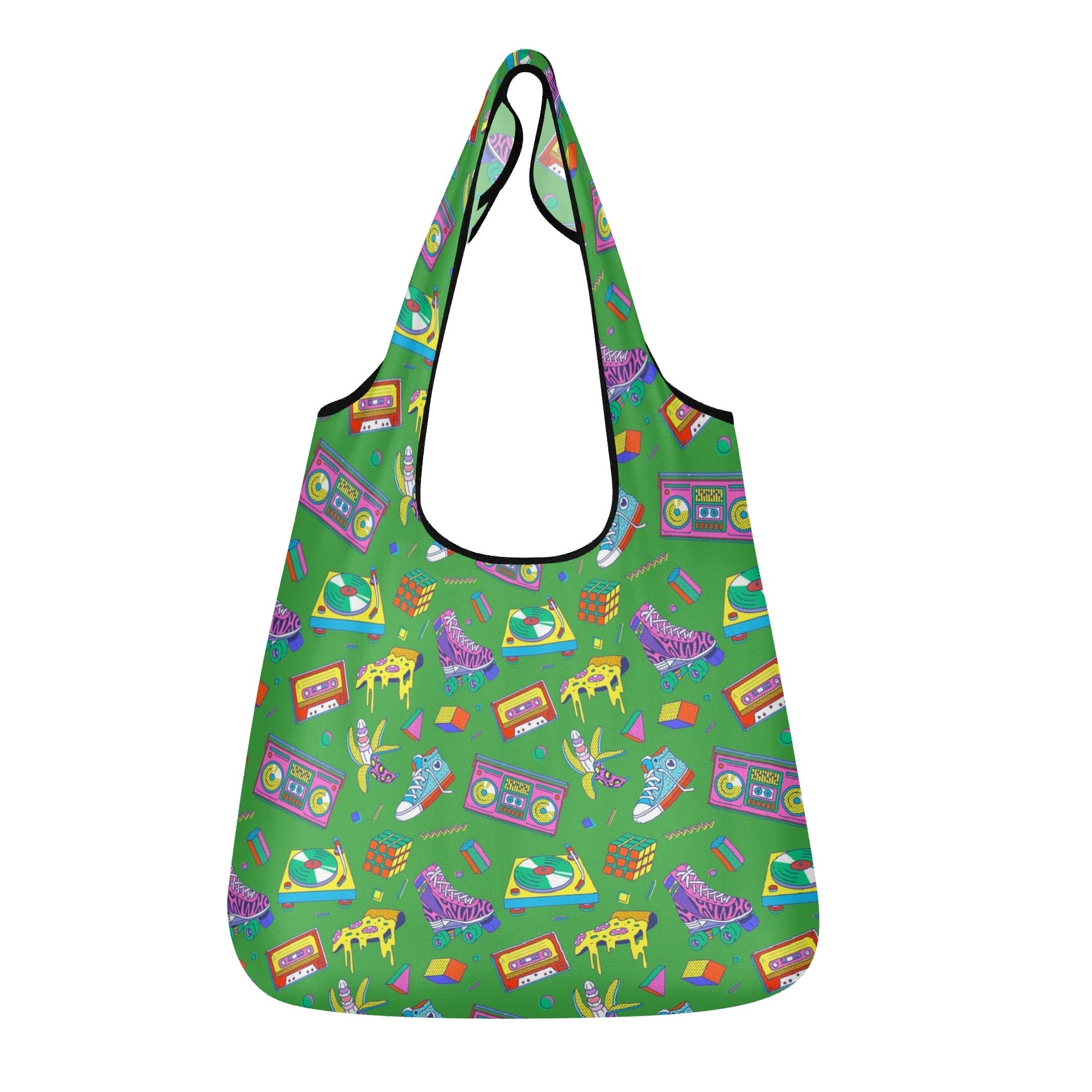 Bright 80s - 3 Pack of Foldable Shopping Bags Default Title 3-Pack Shopping Bags Printed Offshore Retro