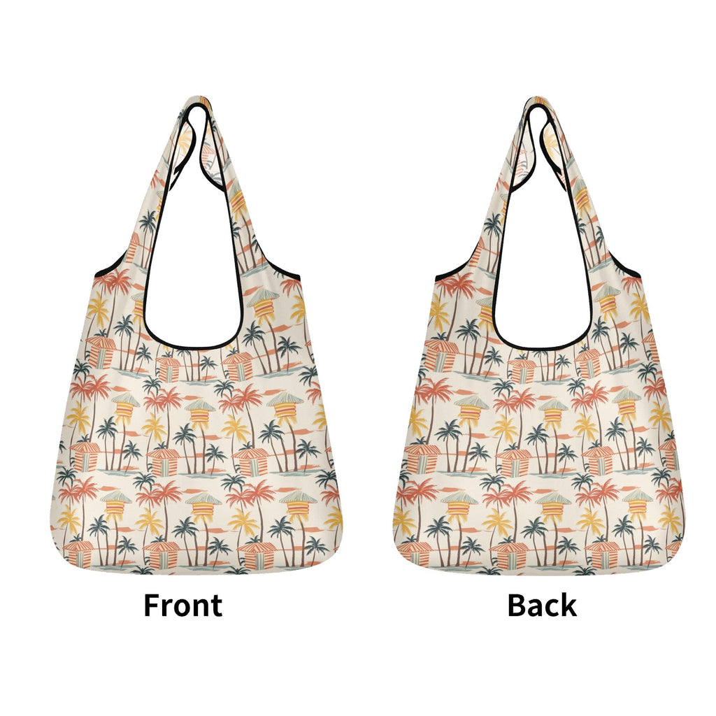 Beach Shack 3 Pack of Foldable Shopping Bags 3-Pack Shopping Bags Printed Offshore Surf