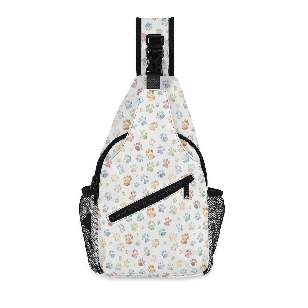 Paw Print Chest Crossbody Bag with Adjustable Strap Default Title Chest Crossbody Bag animal Printed Offshore