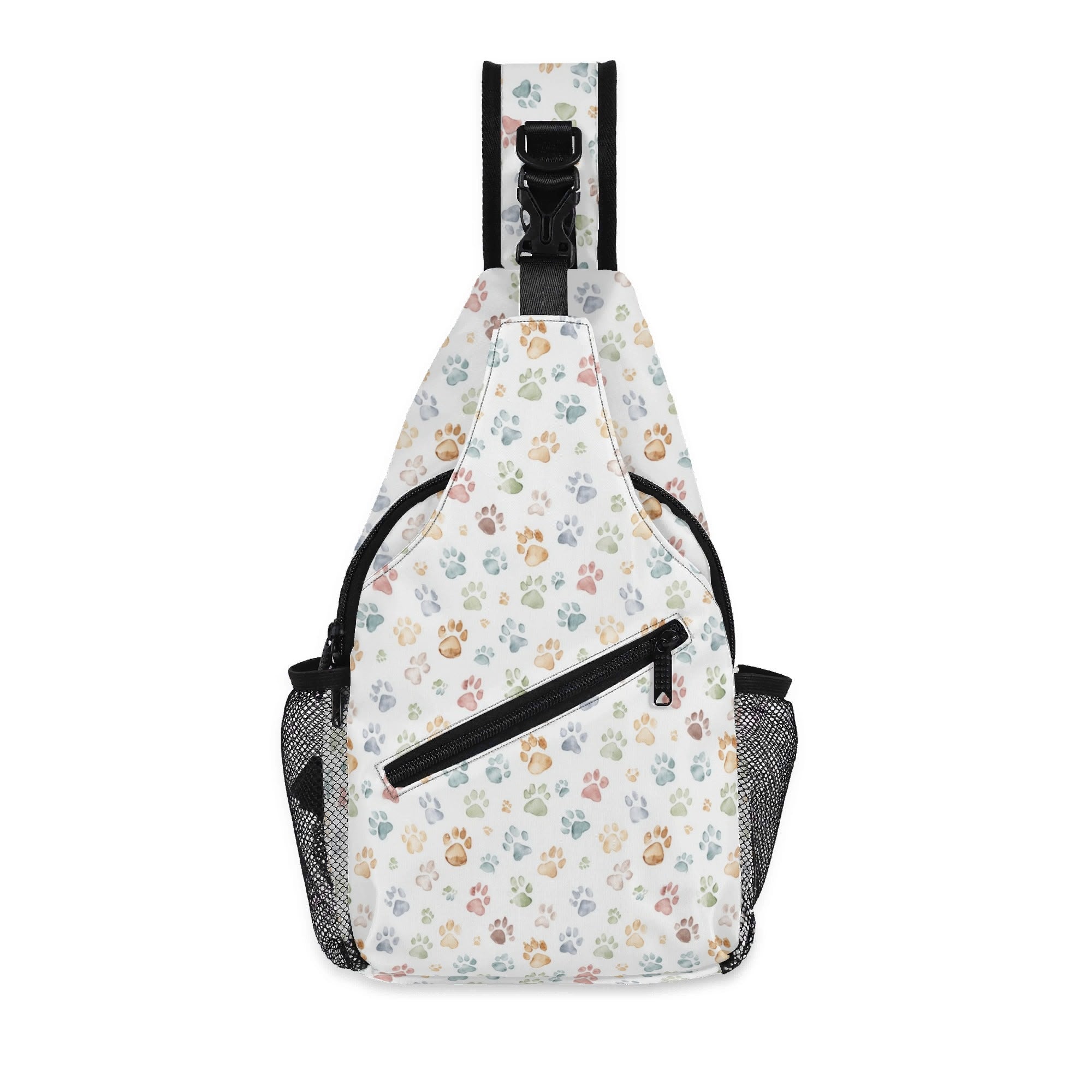 Paw Print Chest Crossbody Bag with Adjustable Strap Default Title Chest Crossbody Bag animal Printed Offshore