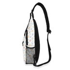 Paw Print Chest Crossbody Bag with Adjustable Strap Chest Crossbody Bag animal Printed Offshore