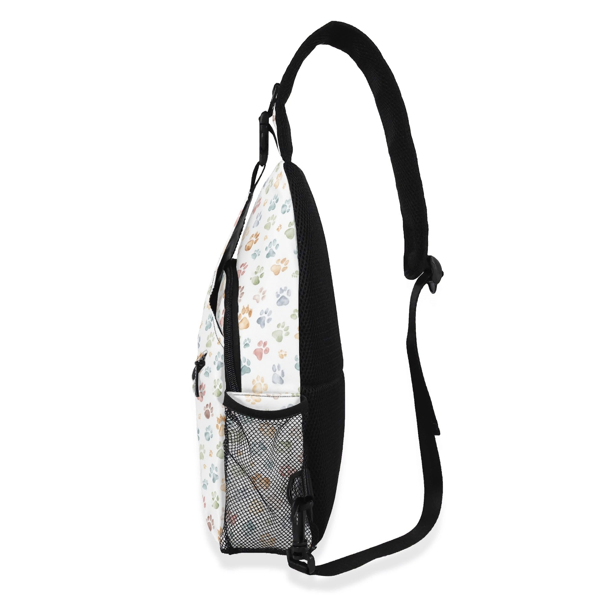 Paw Print Chest Crossbody Bag with Adjustable Strap Chest Crossbody Bag animal Printed Offshore