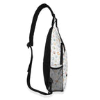 Paw Print Chest Crossbody Bag with Adjustable Strap Chest Crossbody Bag animal Printed Offshore