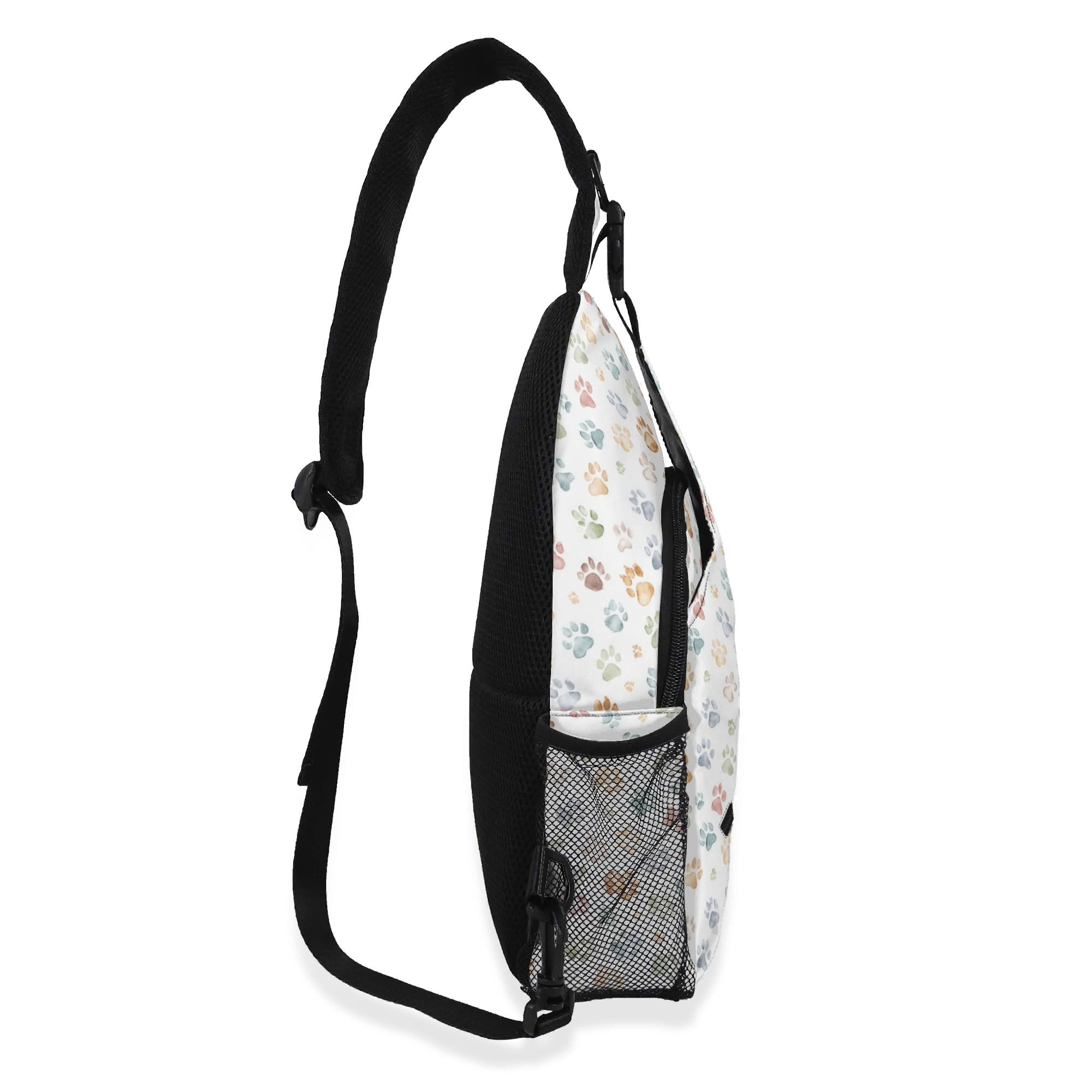 Paw Print Chest Crossbody Bag with Adjustable Strap Chest Crossbody Bag animal Printed Offshore