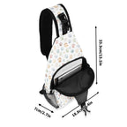 Paw Print Chest Crossbody Bag with Adjustable Strap Chest Crossbody Bag animal Printed Offshore