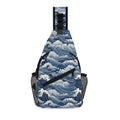 Japanese Waves Chest Crossbody Bag with Adjustable Strap Default Title Chest Crossbody Bag Ocean Printed Offshore