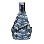 Japanese Waves Chest Crossbody Bag with Adjustable Strap Default Title Chest Crossbody Bag Ocean Printed Offshore