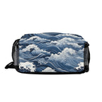 Japanese Waves Chest Crossbody Bag with Adjustable Strap Chest Crossbody Bag Ocean Printed Offshore