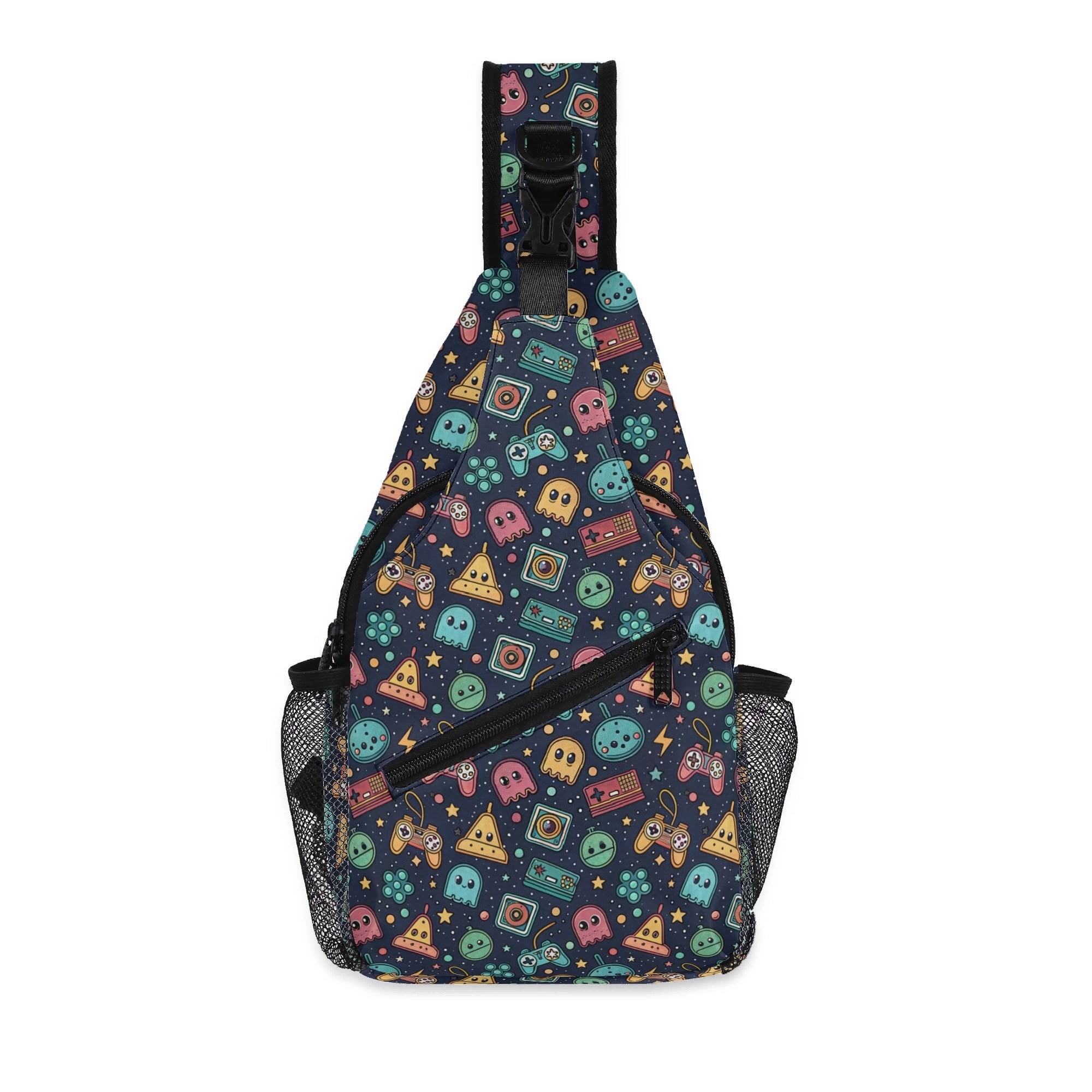 Video Game - Chest Crossbody Bag with Adjustable Strap Default Title Chest Crossbody Bag Games Printed Offshore Retro