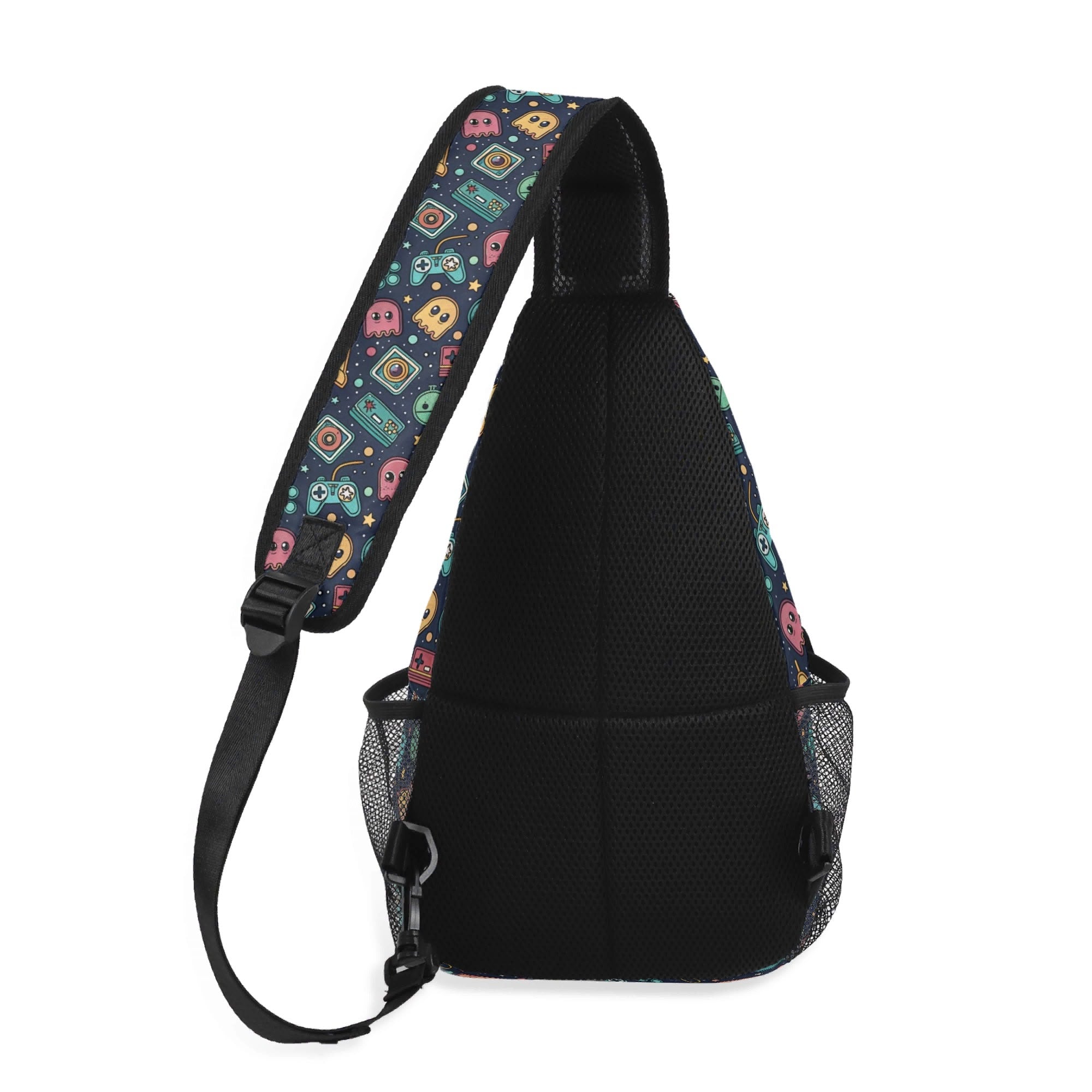 Video Game - Chest Crossbody Bag with Adjustable Strap Chest Crossbody Bag Games Printed Offshore Retro